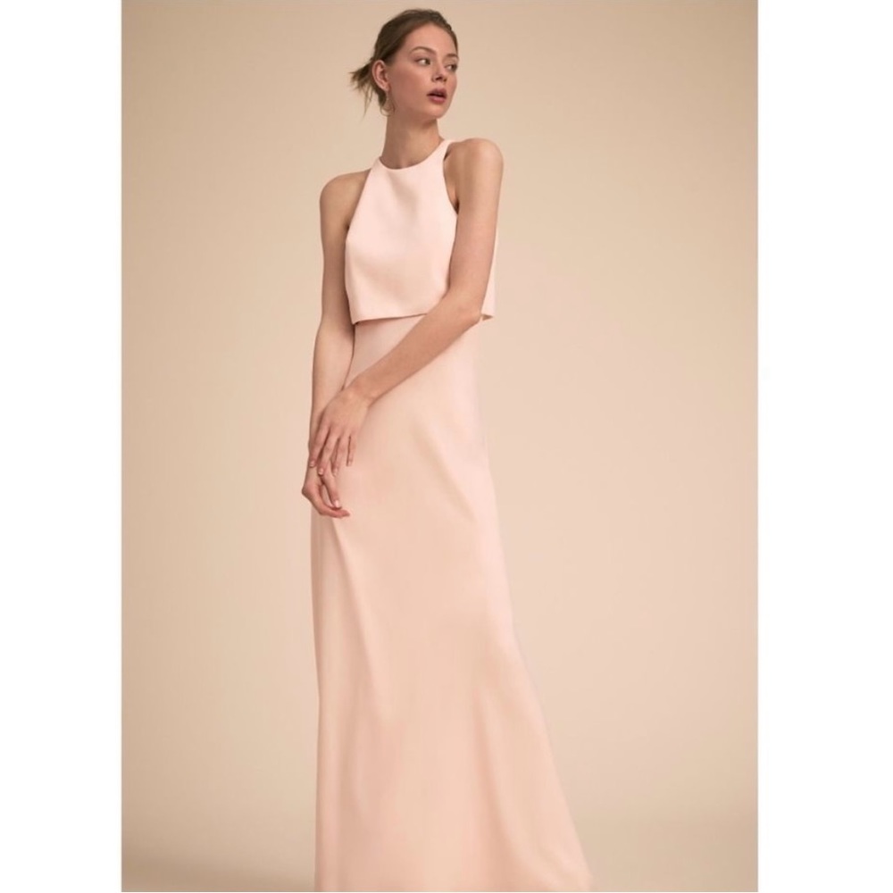 Jill Stuart Two-Toned Formal Dress - Pink Floor-Lengthed